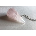 Pendule à facettes * quartz rose