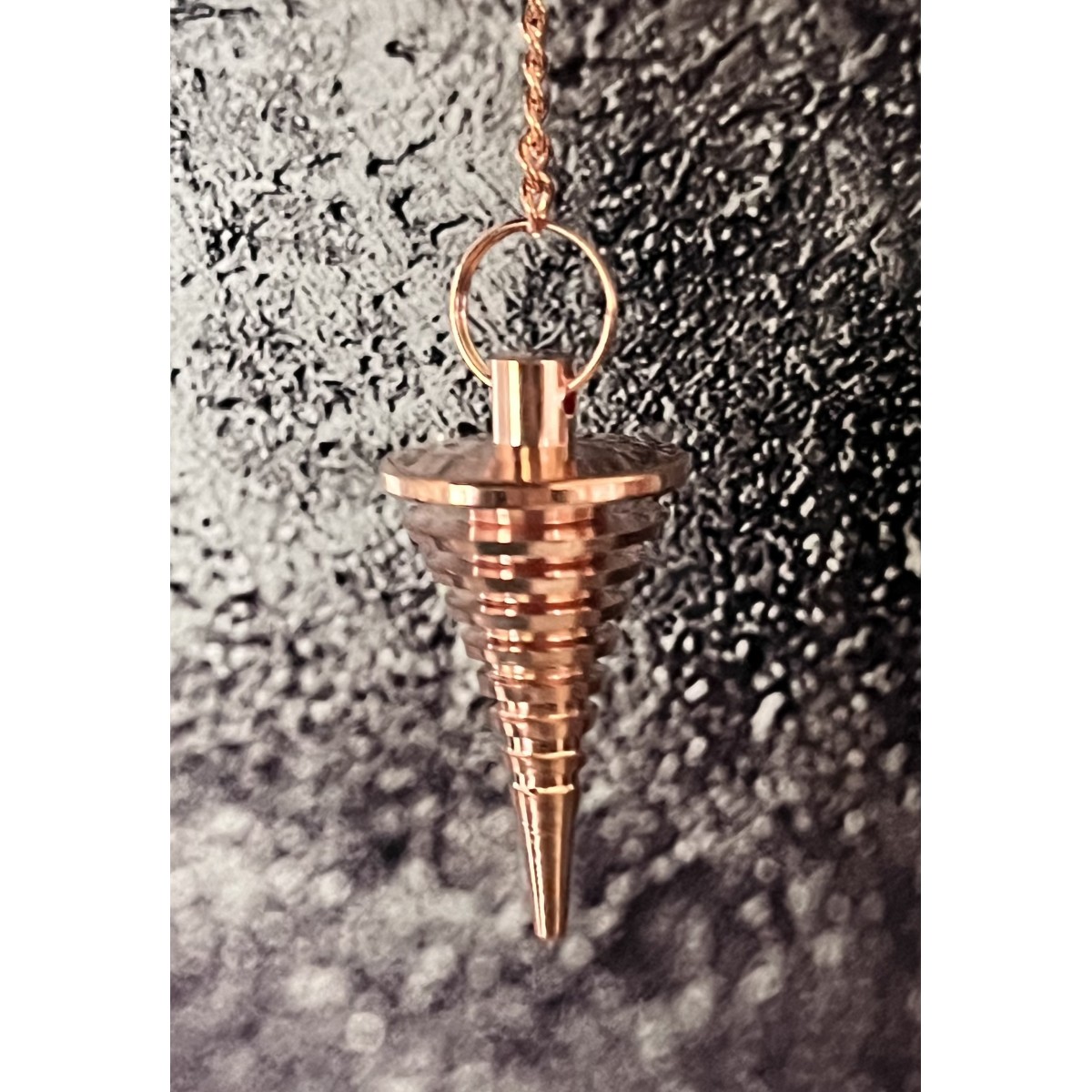 Pendule cannelé cuivré