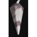 Pendule hexagonal en Shiva Lingam