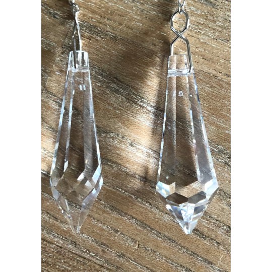 Pendule cristal clair 38mm