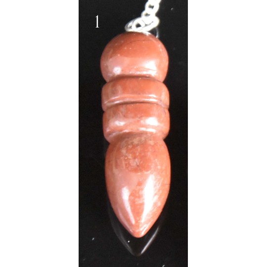 Pendule égyptien en Jaspe rouge