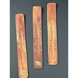 Support en bois pour encens en bâtons