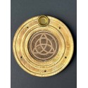 Kopie van Support à encens rond en bois Pentacle