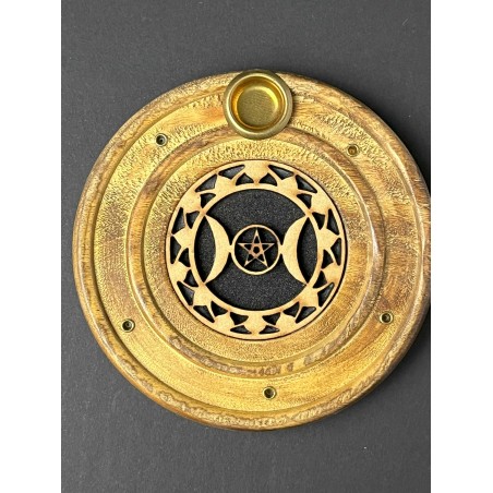 copia di copia di Support à encens rond en bois Pentacle