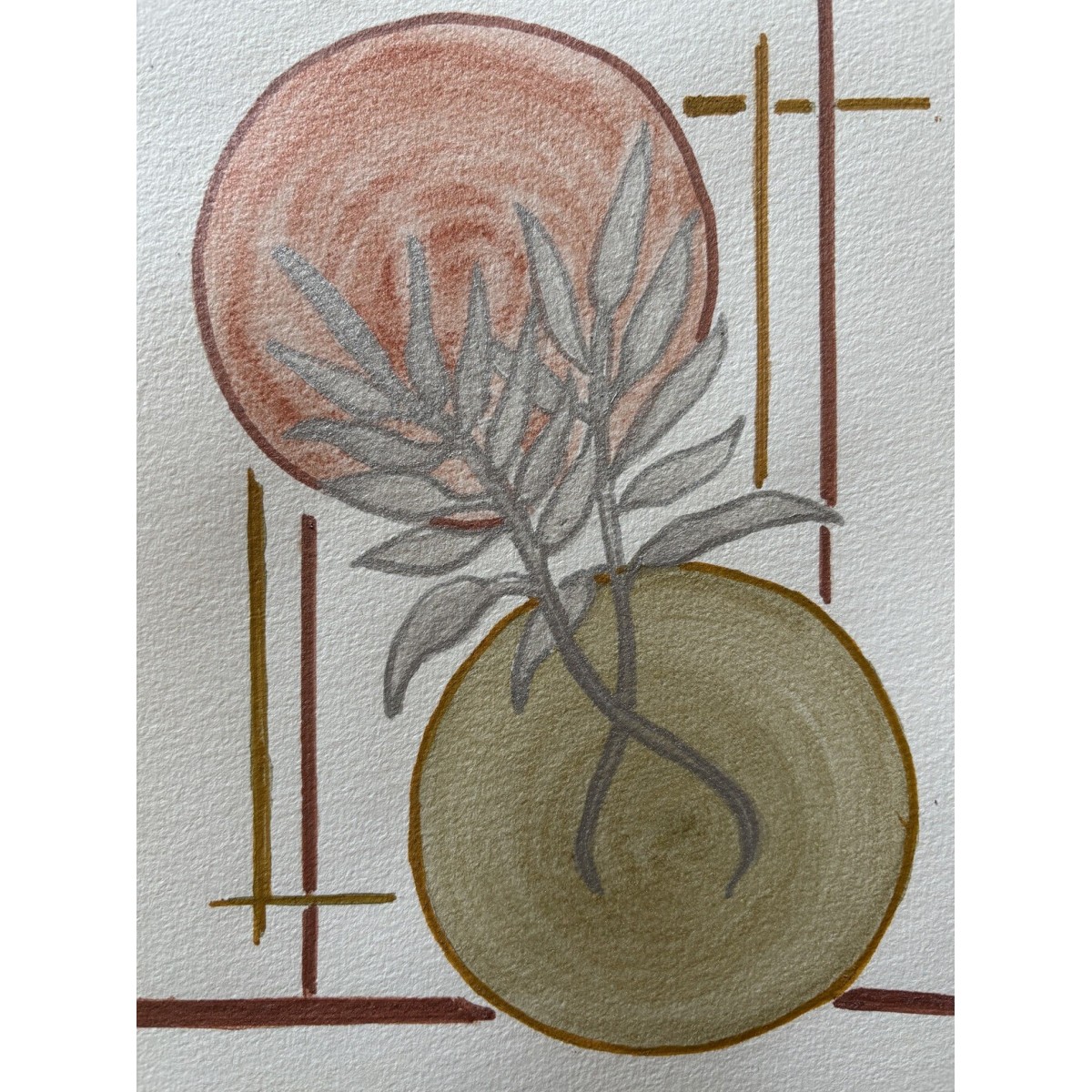 Cerchi d’Oro e Rame aquarelle intentionnelle magique