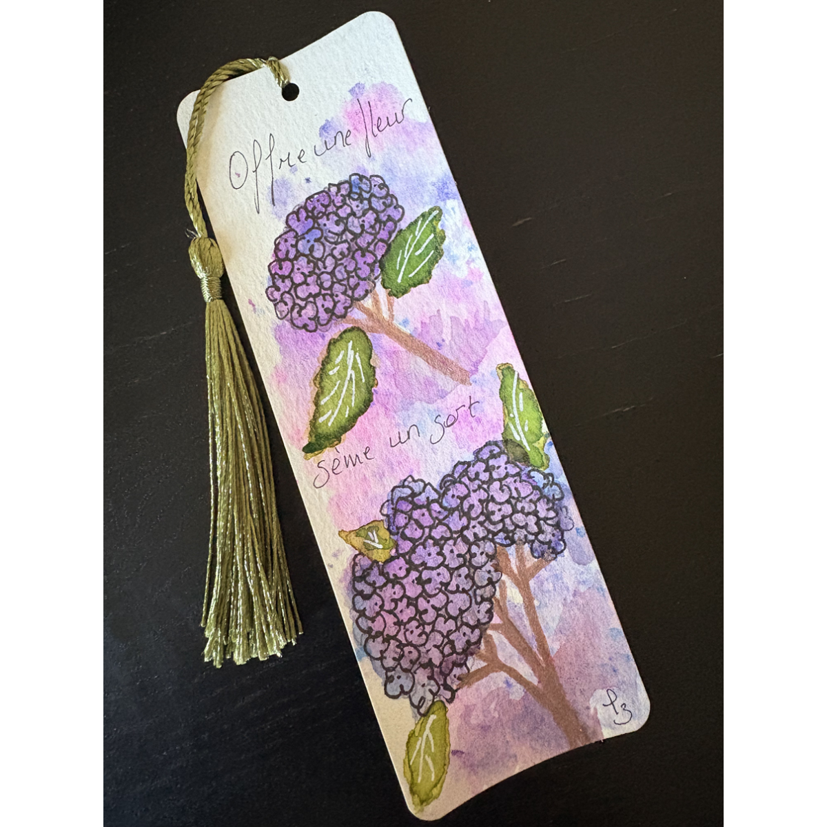Sortilège floral - Aquarelle magique Intentionnelle.