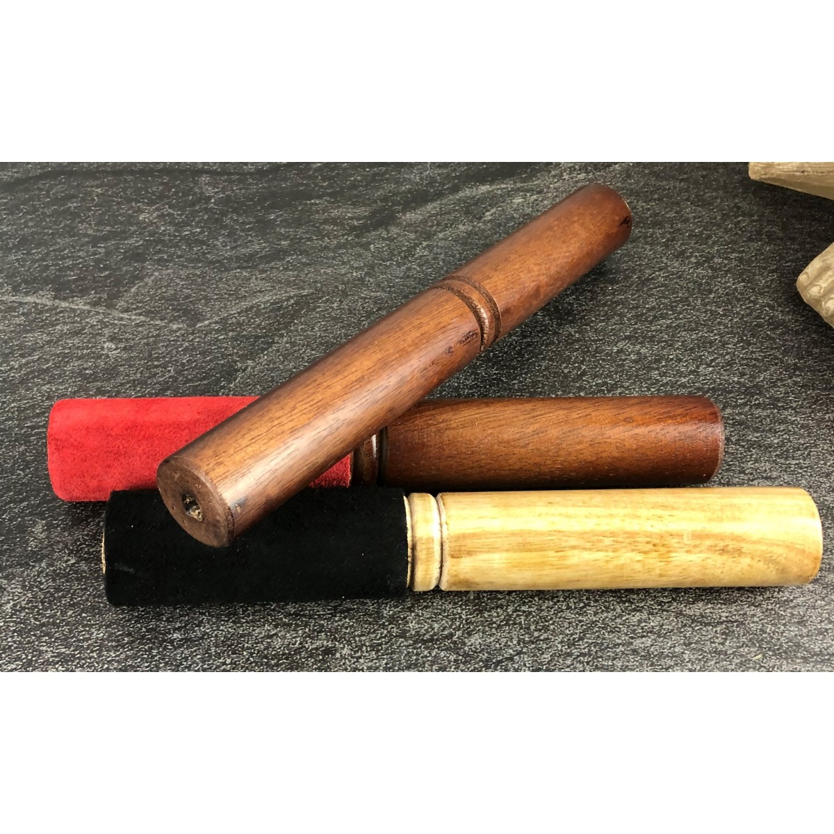 Bâton pour Bol - 25cm bois recouvert camel