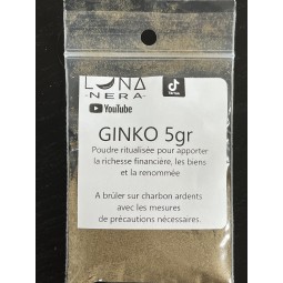 Ginko poudre ritualisée sachet de 5 gr