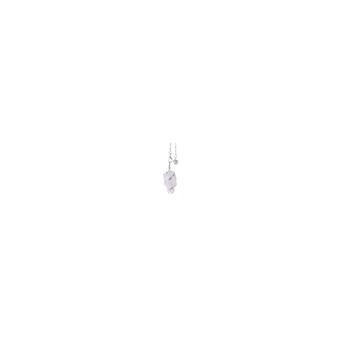 Pendule feuillage Quartz Rose