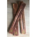 Brûle encens en bois - décoration étoiles et boudha