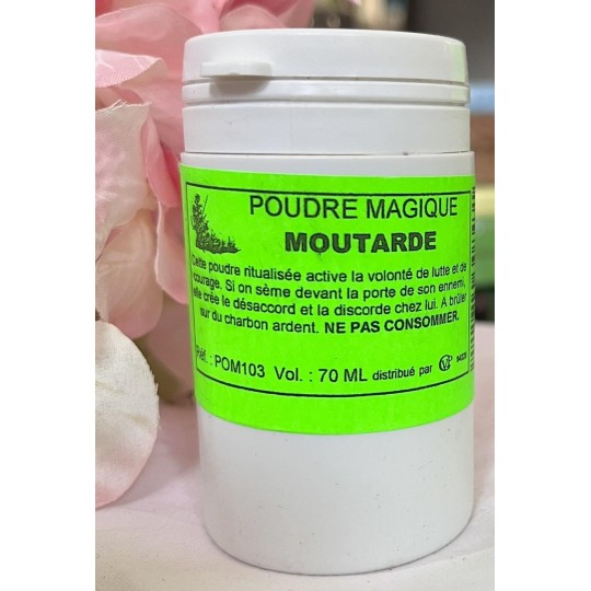 Moutarde Poudre magique - Encens en pot refermable