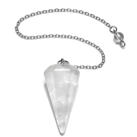 Pendule cristal de roche
